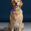 LED collar fashion for pets1 LED dog collar with bright light-up display for night walks