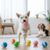 Squeeky funny face ball for dogs1 Funny Face Squeaky Dog Ball Toy