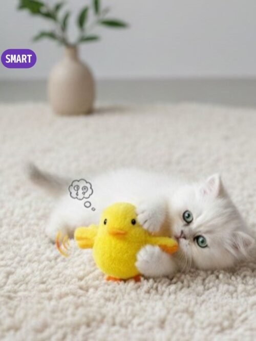 Chirp Duck for Cats with sensor and motion