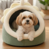 Dinosaur Shaped Dog Bed – Soft Plush Cave Bed