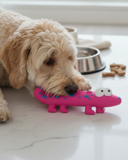 Squeaky Crocodile Dog Toy