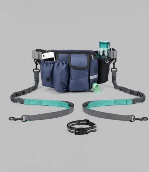 hands free dog leash with waist belt