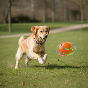 interactive dog ball motion activated