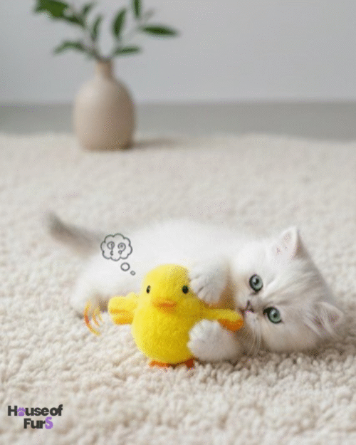 motion activated pet toy duck
