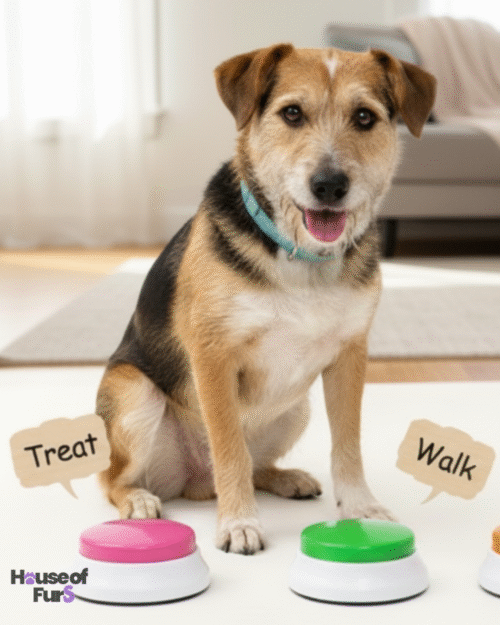 Interactive Dog Talking Buttons – Record & Playback Training Set