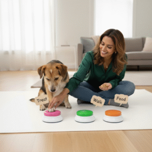 Interactive Dog Talking Buttons – Record & Playback Training Set