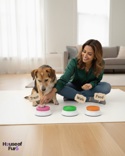 Interactive Dog Talking Buttons – Record & Playback Training Set