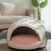 ped bed Whale Shaped Pet Cave Bed – Soft Plush Indoor Bed