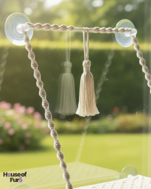 Hanging Cat Hammock Swing Bed for Windows & Indoors