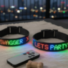 pet collar that has LED and displays any messages, animation, gif, etc by connecting on the phone app